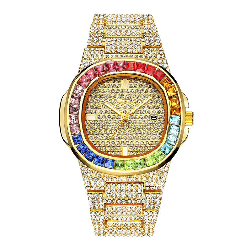 Vierkant Diamant Horloge Trend Horloge Heren