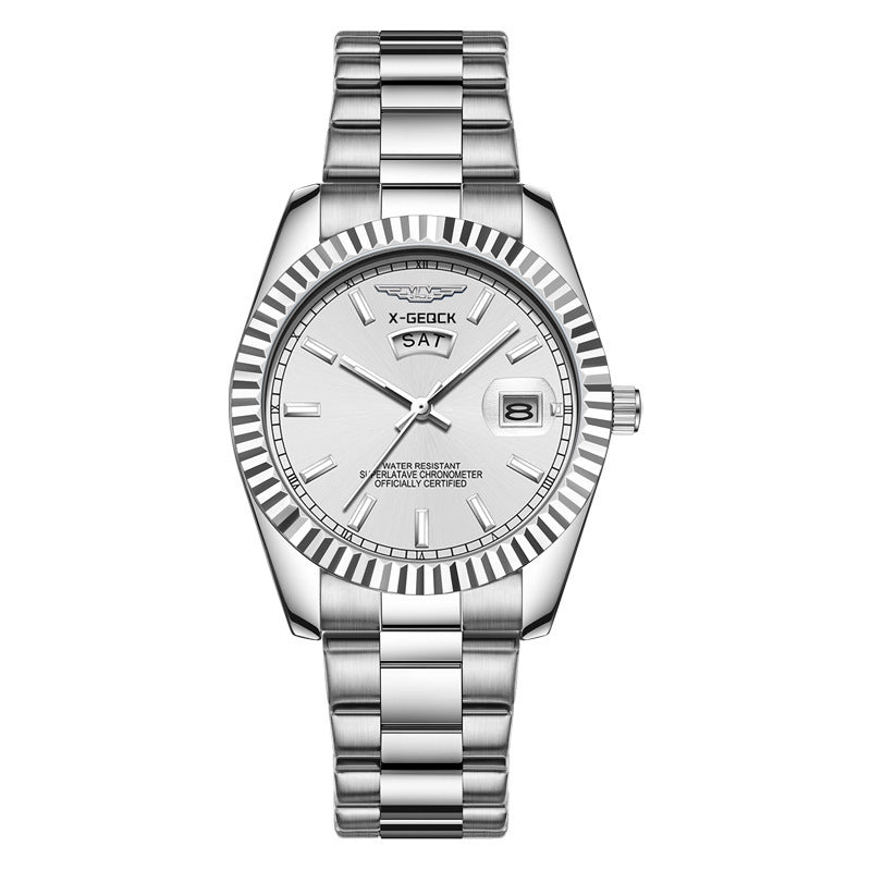 Ultradun herenhorloge, waterdicht, lichtgevend quartzhorloge