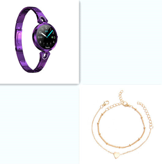 Modieus dames smartwatch, waterdicht draagbaar apparaat, hartslagmeter, sport smartwatch voor dames.