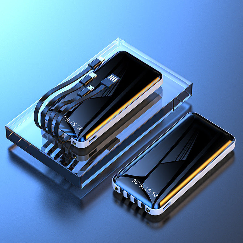 Lichtgewicht spiegelvormige powerbank met grote capaciteit