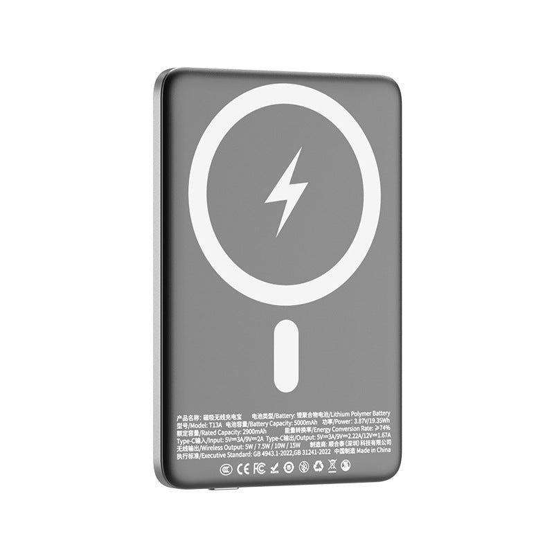 Magnetische draadloze powerbank, mobiele stroomvoorziening