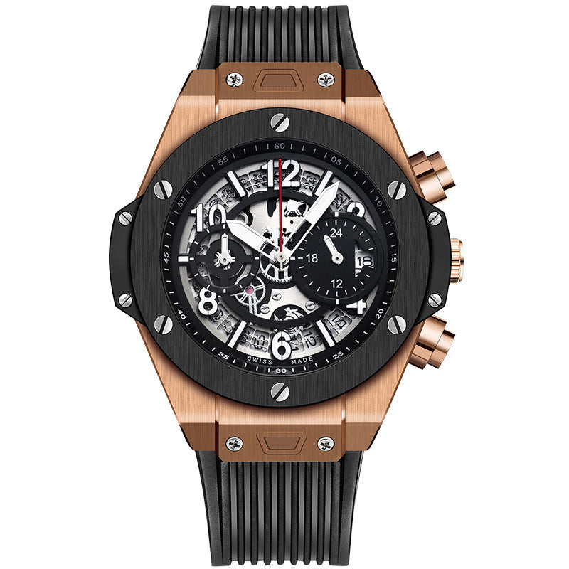 Herenhorloge Sport Siliconen Mode Kalender Quartz Horloge