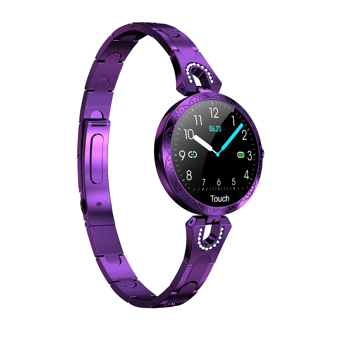 Modieus dames smartwatch, waterdicht draagbaar apparaat, hartslagmeter, sport smartwatch voor dames.