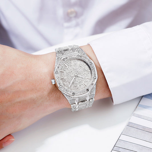 Starry Diamond Horloge Herenhorloge Grote Wijzerplaat