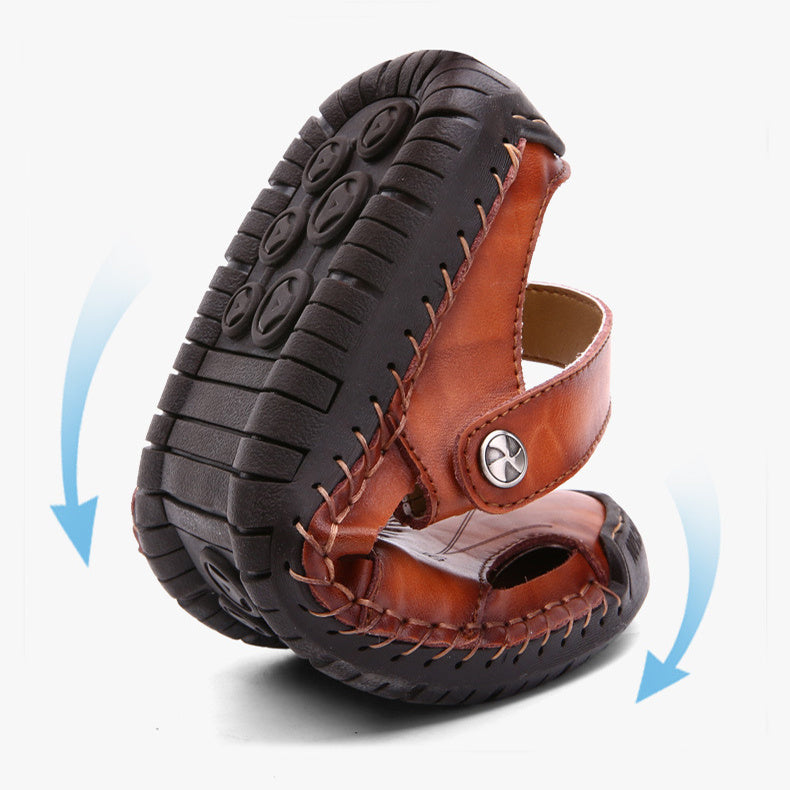 Heren gesloten sandalen, zomer verstelbare slippers, modieuze strandschoenen