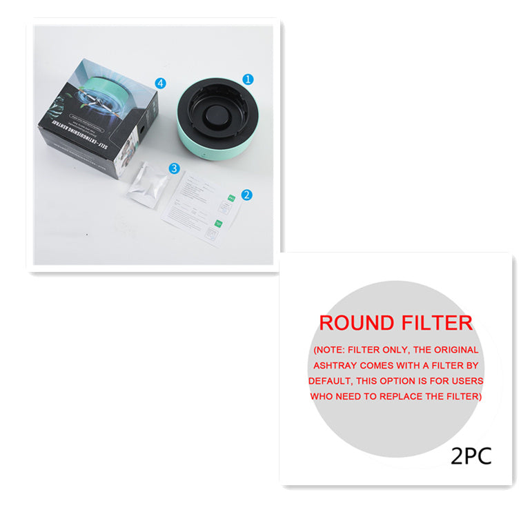 Rookverwijderende luchtzuiverende asbak, anionzuivering, praktische automatische zuiveraar, draagbare gadget  voor auto-asbak.