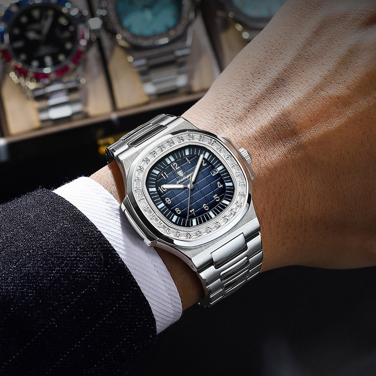 Herenhorloge Luxe waterdicht lichtgevend quartz polshorloge