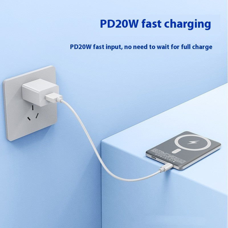 Magnetische draadloze  powerbank, mobiele stroomvoorziening