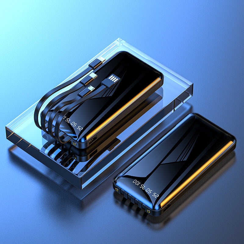 Lichtgewicht spiegelvormige  powerbank met grote capaciteit