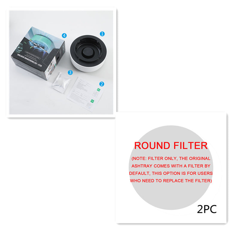 Rookverwijderende luchtzuiverende asbak, anionzuivering, praktische automatische zuiveraar, draagbare gadget  voor auto-asbak.