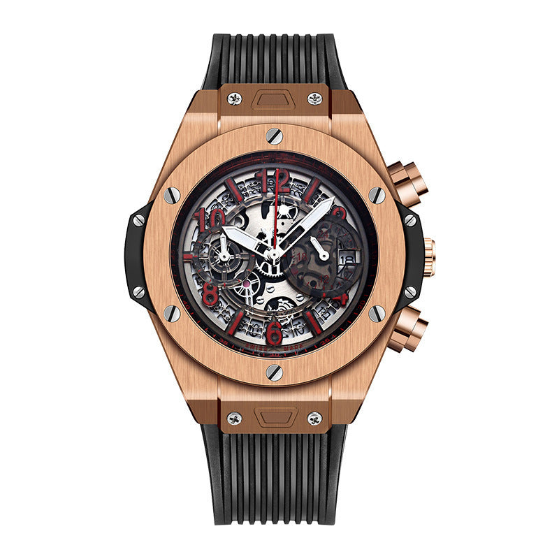 Herenhorloge Sport Siliconen Mode Kalender Quartz Horloge