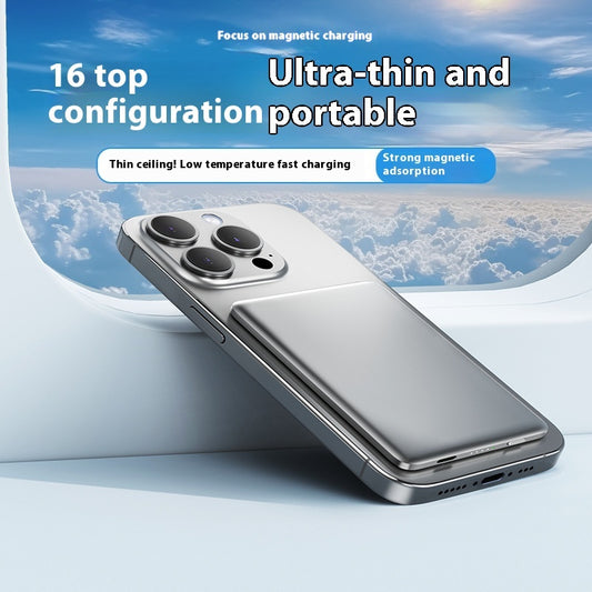 Magnetische draadloze  powerbank, mobiele stroomvoorziening