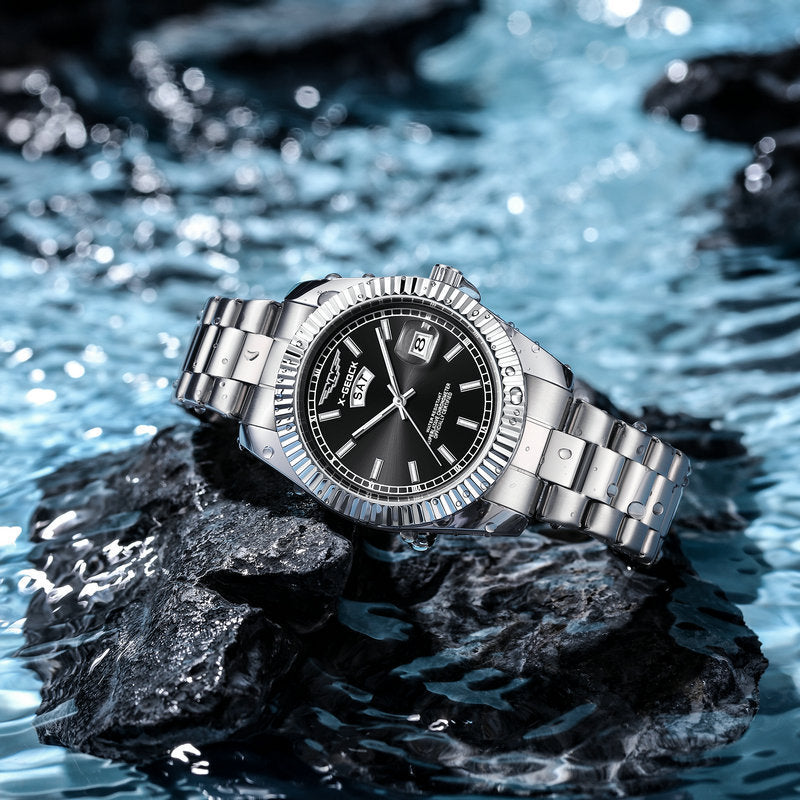 Ultradun herenhorloge, waterdicht, lichtgevend quartzhorloge