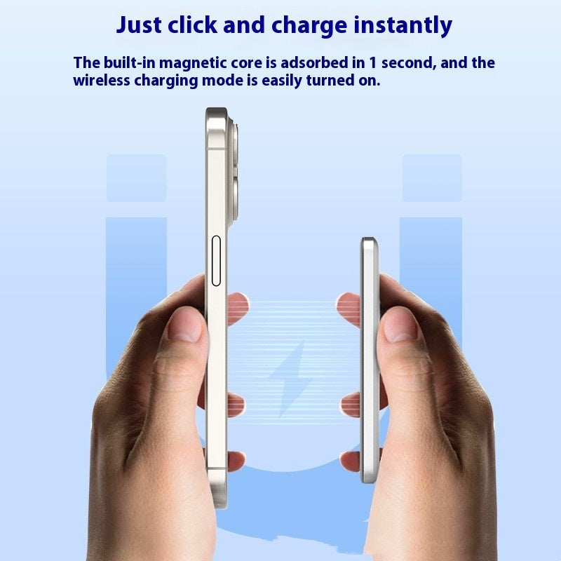 Magnetische draadloze  powerbank, mobiele stroomvoorziening
