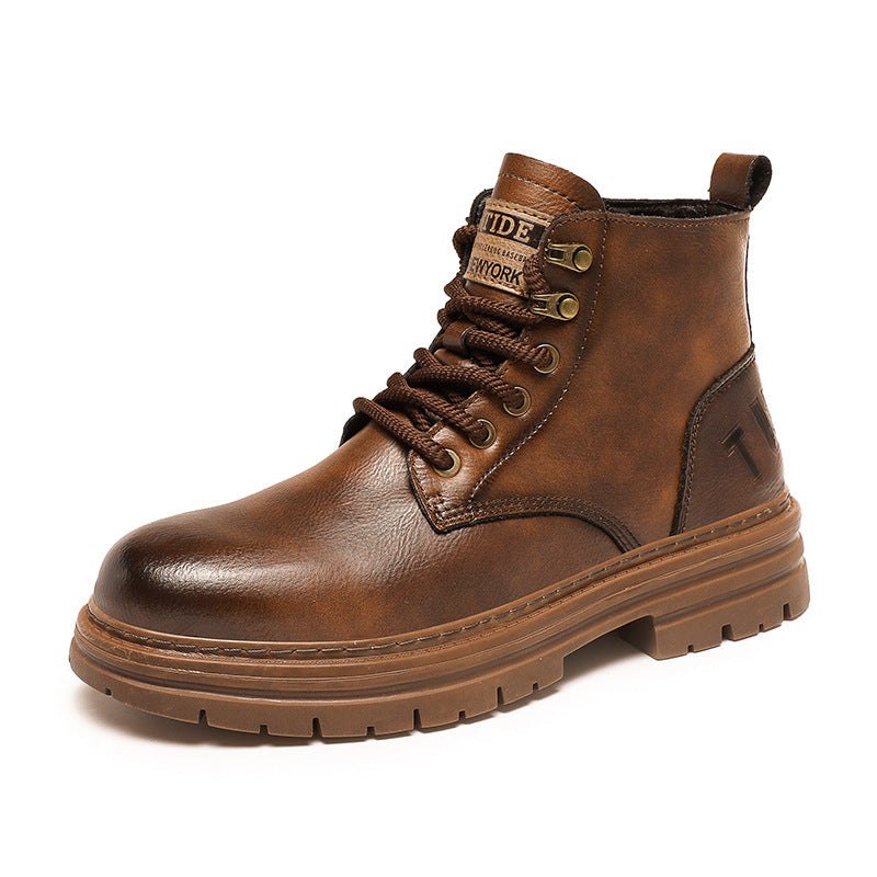 Nieuwe trendy herfst- en winter hoge, Amerikaanse vintage werkschoenen 