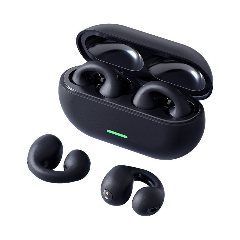 Draadloze oorklem Bluetooth headset TWS, comfortabel draagbaar, niet in-ear, sport, draadloze beengeleiding, 5.3 Bluetooth-headset