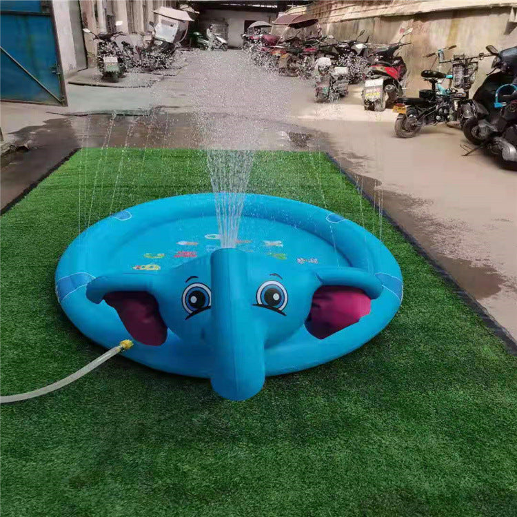 Verdikte PVC olifantenfontein  speelmat voor buiten