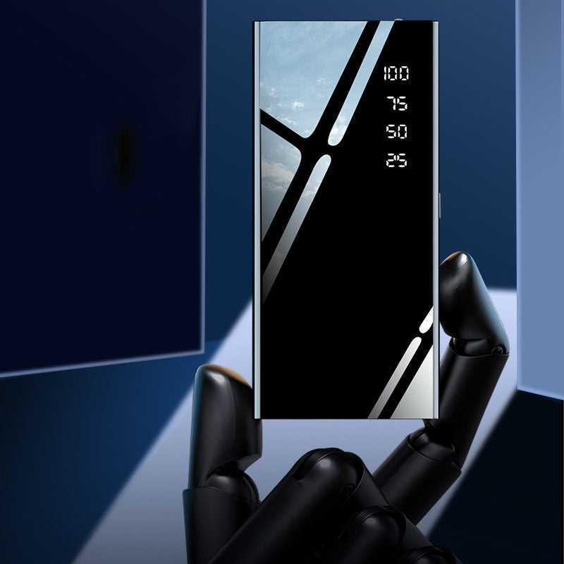 Powerbank met digitaal display en spiegel 