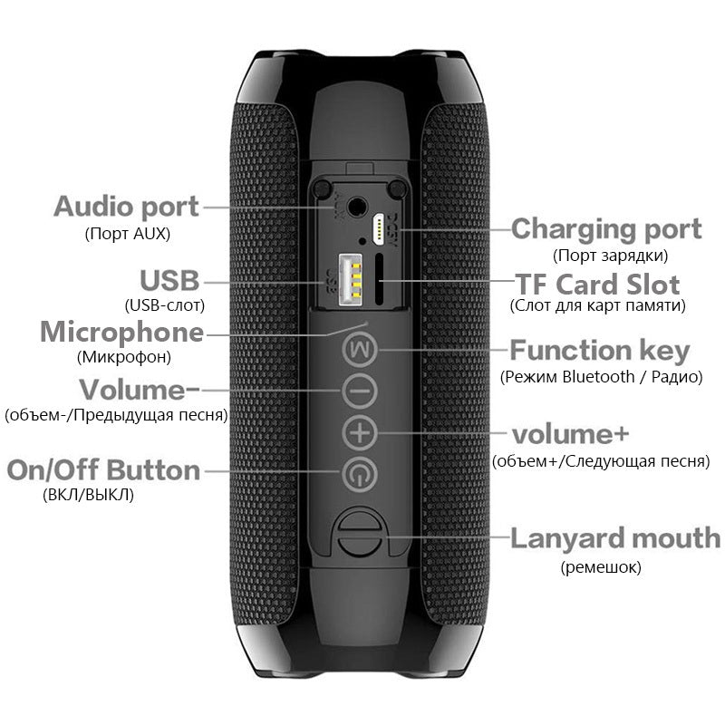 Draagbare multifunctionele Bluetooth-luidspreker.