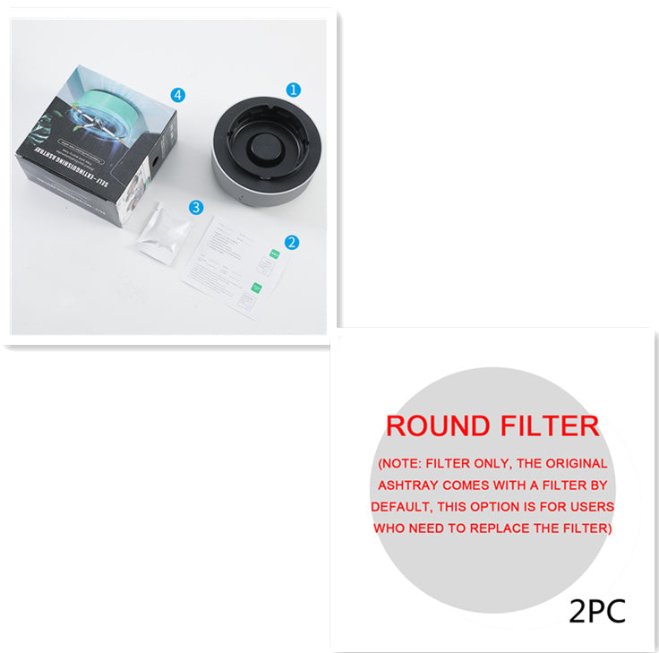 Rookverwijderende luchtzuiverende asbak, anionzuivering, praktische automatische zuiveraar, draagbare gadget  voor auto-asbak.