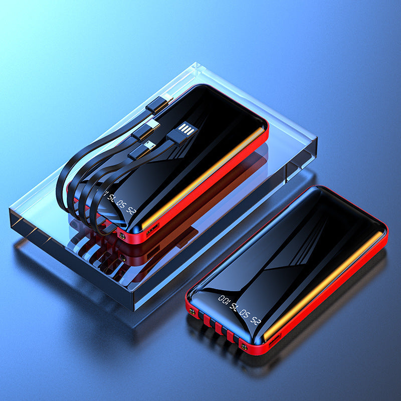 Lichtgewicht spiegelvormige  powerbank met grote capaciteit