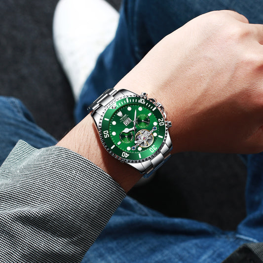 Heren Tourbillon Water Ghost Watch Mechanisch horloge