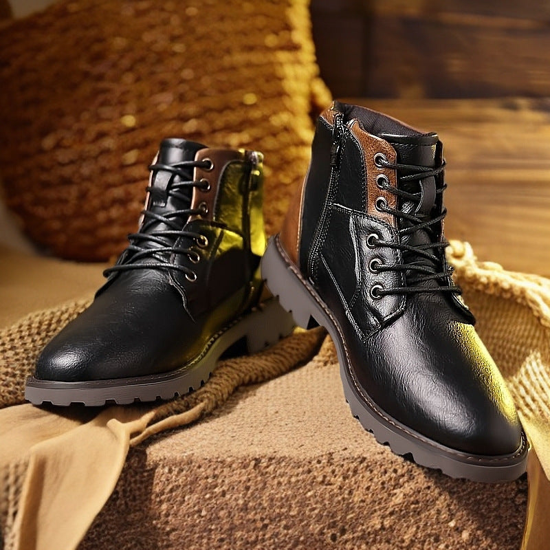 Martin laarzen, herenlaarzen, grote maten, enkellaarzen met rits. 