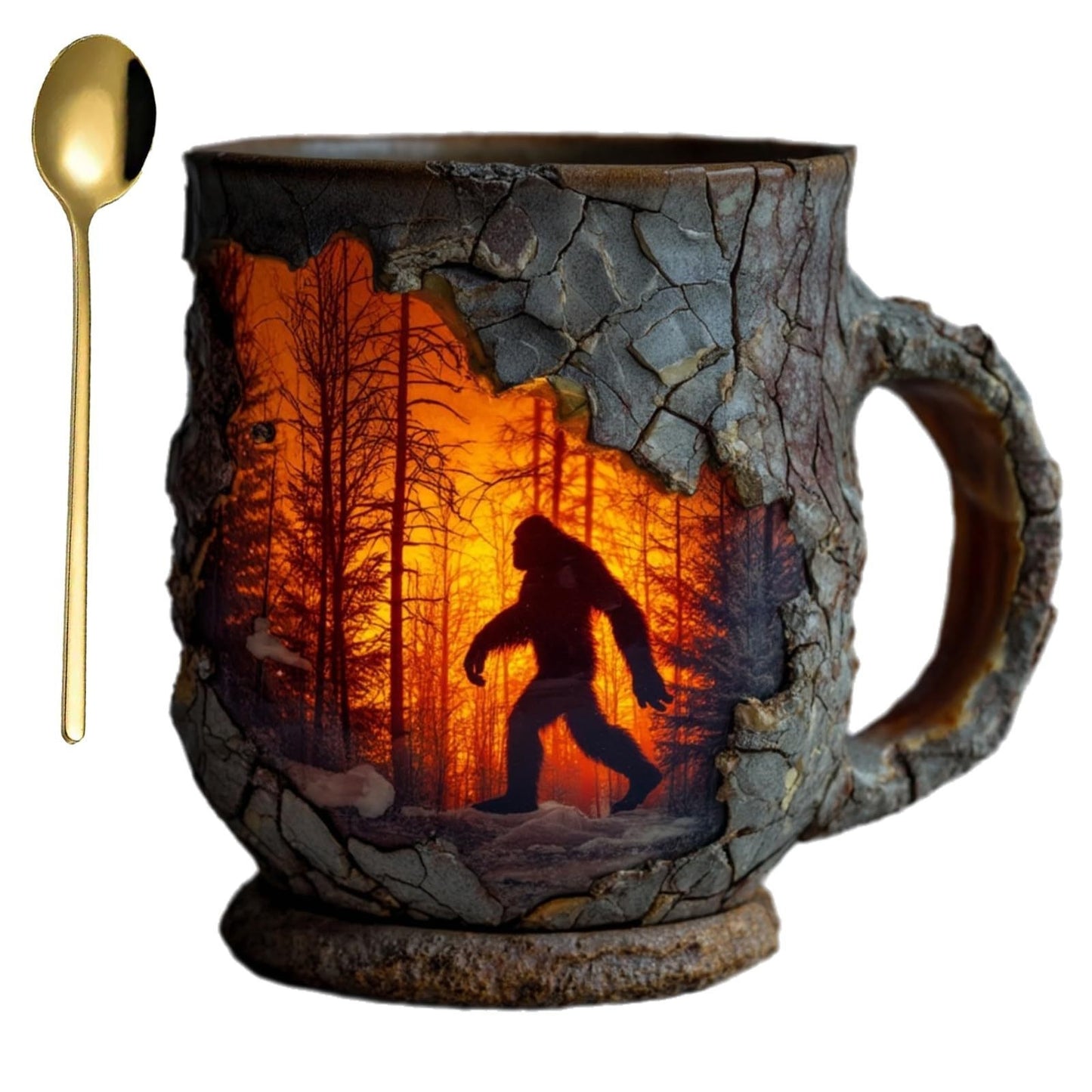 Resin Bigfoot Forest Flame Mark beker 
