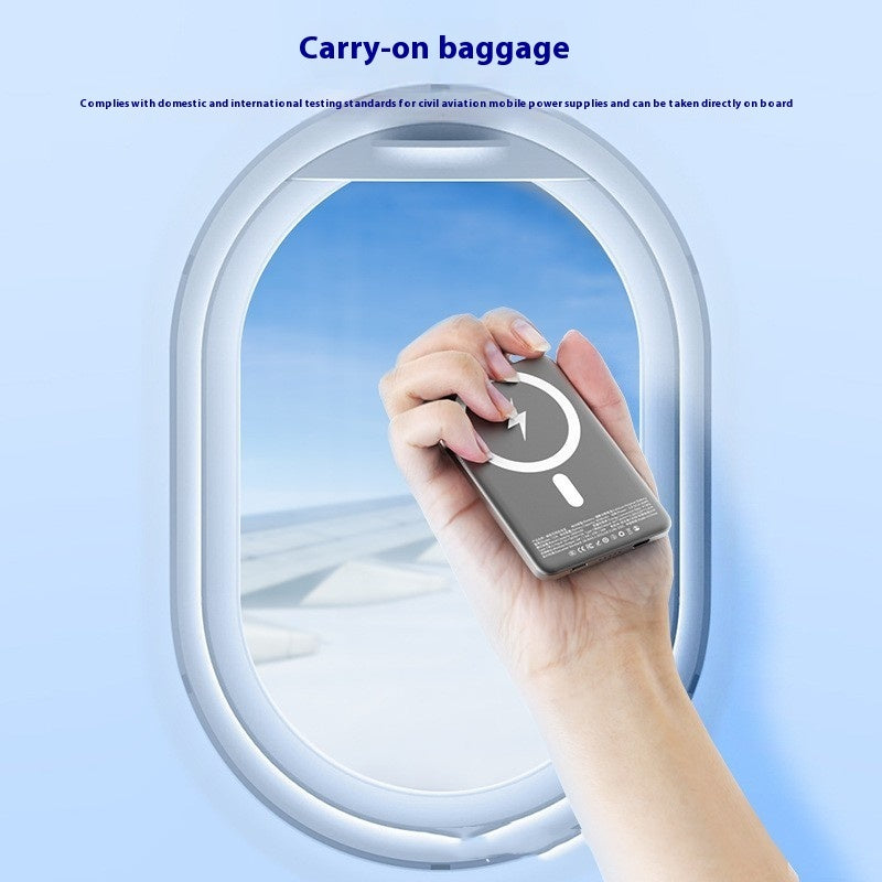 Magnetische draadloze  powerbank, mobiele stroomvoorziening