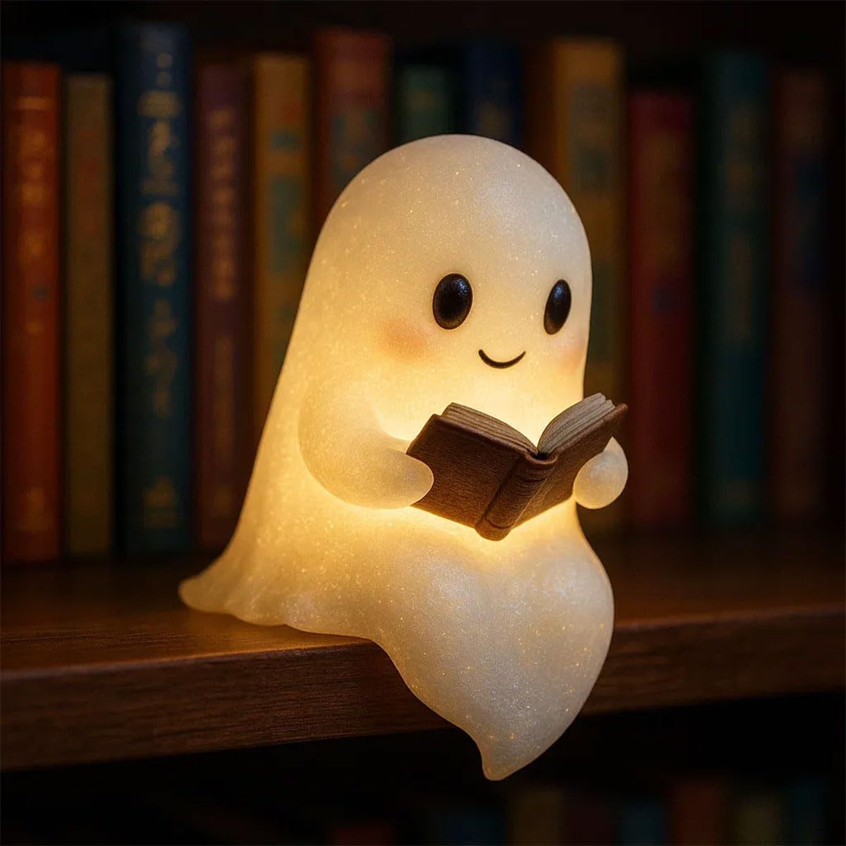 Schattig LED spookje nachtlampje, kinder nachtlampje, cadeau, nachtlampje voor aan het bed, slaaplampje, Halloween decoratie, lief spooklampje, warm licht. 