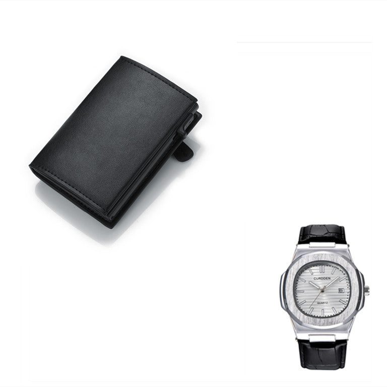 Horloge Herenriem Kalender  Quartz Horloge