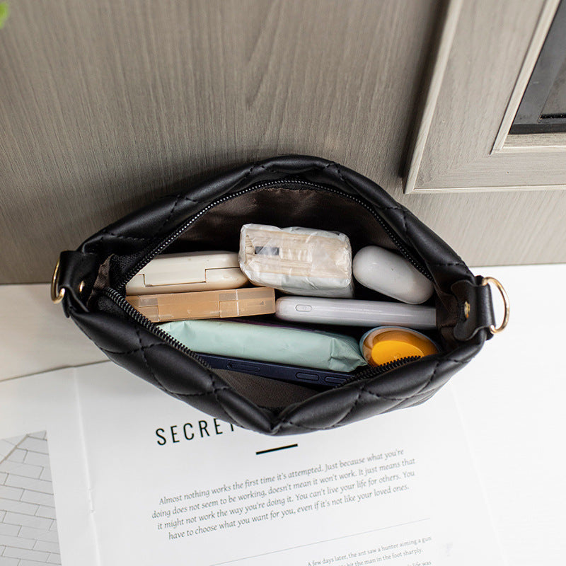 Kleine Messenger Bag voor Dames, Trendy Lingge Borduurwerk, Dames Schoudertas, Modieus Ketting Crossbody Handtas 