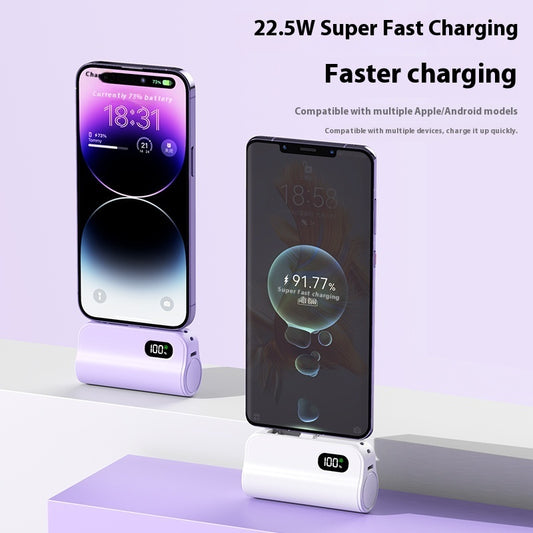 Zakformaat Mini Capsule Powerbank, 3C-gecertificeerd, 5000 mAh 