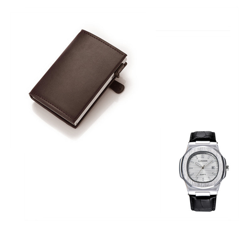 Horloge Herenriem Kalender  Quartz Horloge